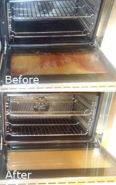 Before After Oven Cleaning